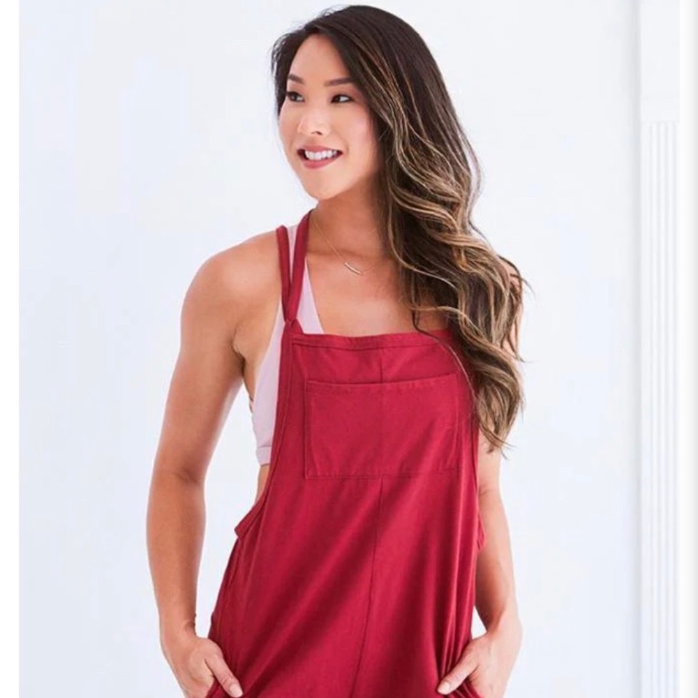 Namastetics one the move overalls short